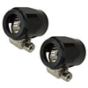 Car 4 x 6AN Hex Black Hose Finisher Clamp Adapter Fittings