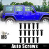 Jeep Wrangler CJ7 YJ TJ Tailgate Door Bolts 16 x Auto Screws (1976-2006)