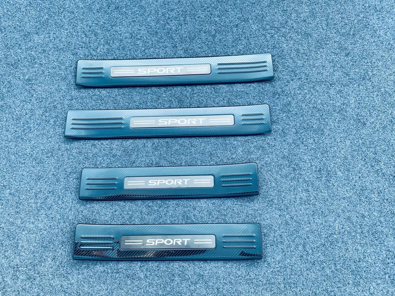 Toyota Highlander Outer Door Sill Scuff Plate Carbon Fiber Cover (2020-2023)