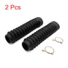 GS125 2 x Black Rubber Front Fork Shock Absorber Dust Cover