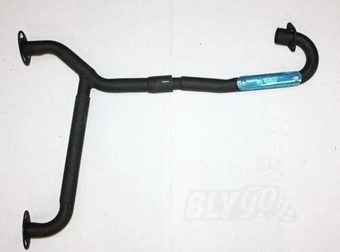 250cc Hummer Style ATV Black Alloy Twin Exhaust Pipe Muffler