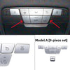 Mercedes Models 9pcs Silver Roof Reading Lamp Button Patch