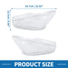 Infiniti Q50 Pair Front Left Right Headlight Lens Cover (2014-2021)