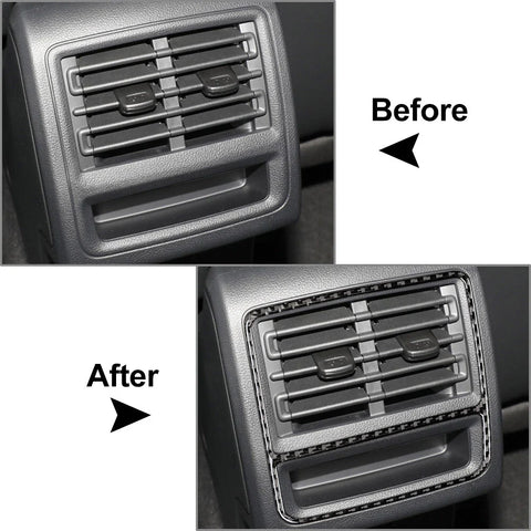 VW Golf 8 Carbon Look Rear Seat Air Vent Outlet Trim (2021-2023)