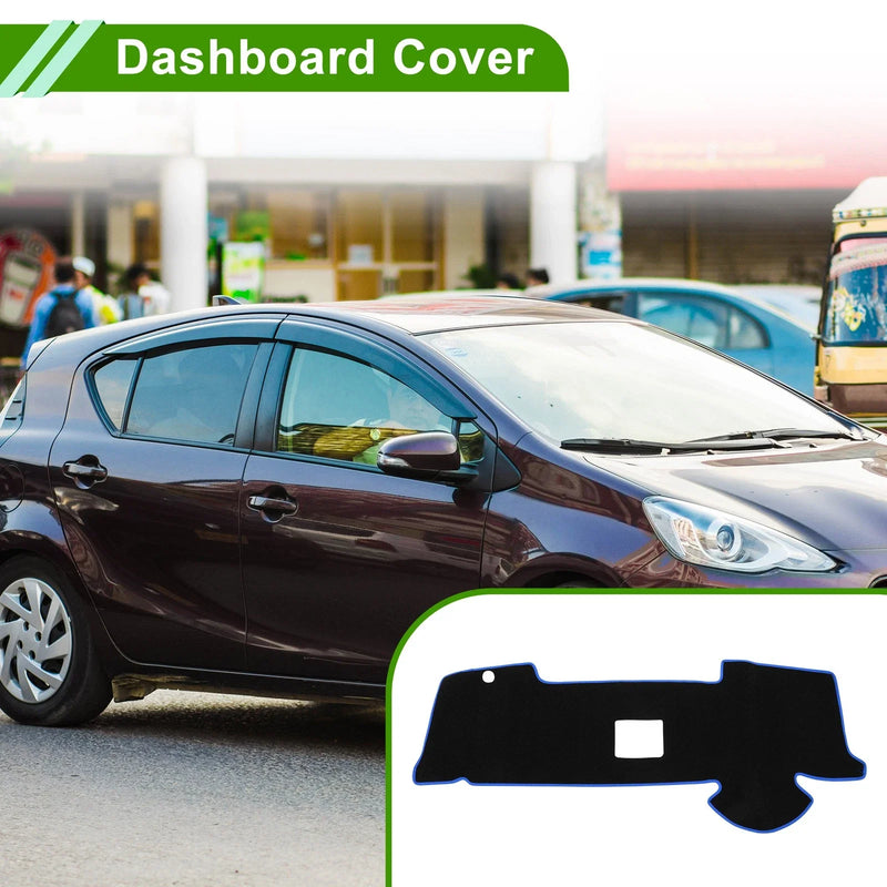 Toyota Aqua MXPK10 MXPK11 Dashboard Cover Black Blue (2012-2020)