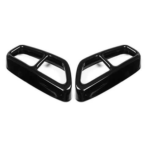 BMW 5 Series G30 G31 Black Exhaust Muffler Tailpipe Cover Trim (2018-2022)