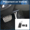 Peugeot 508 (2012-2014) Silver Tone 3 x Foot Accelerator Pedal Covers
