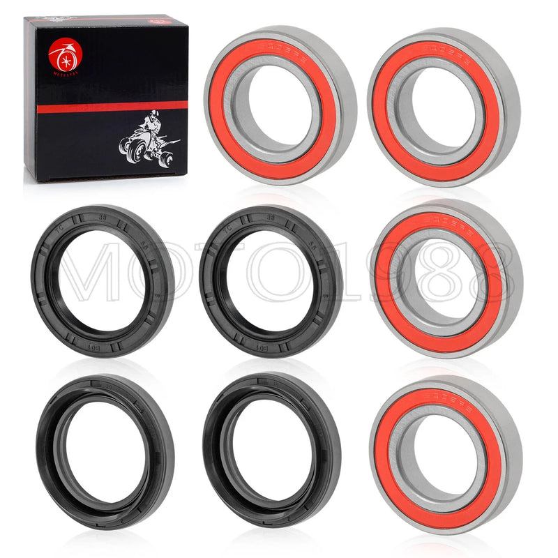 Yamaha Grizzly 350 400 450 YFM 2x Front Wheel Bearing Seal Kits (2007–2008)