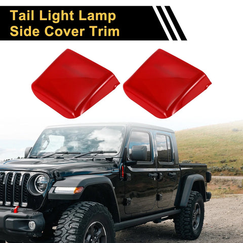 Jeep Wrangler JL JLU 2018-2024 Red Tail Light Cover Trim