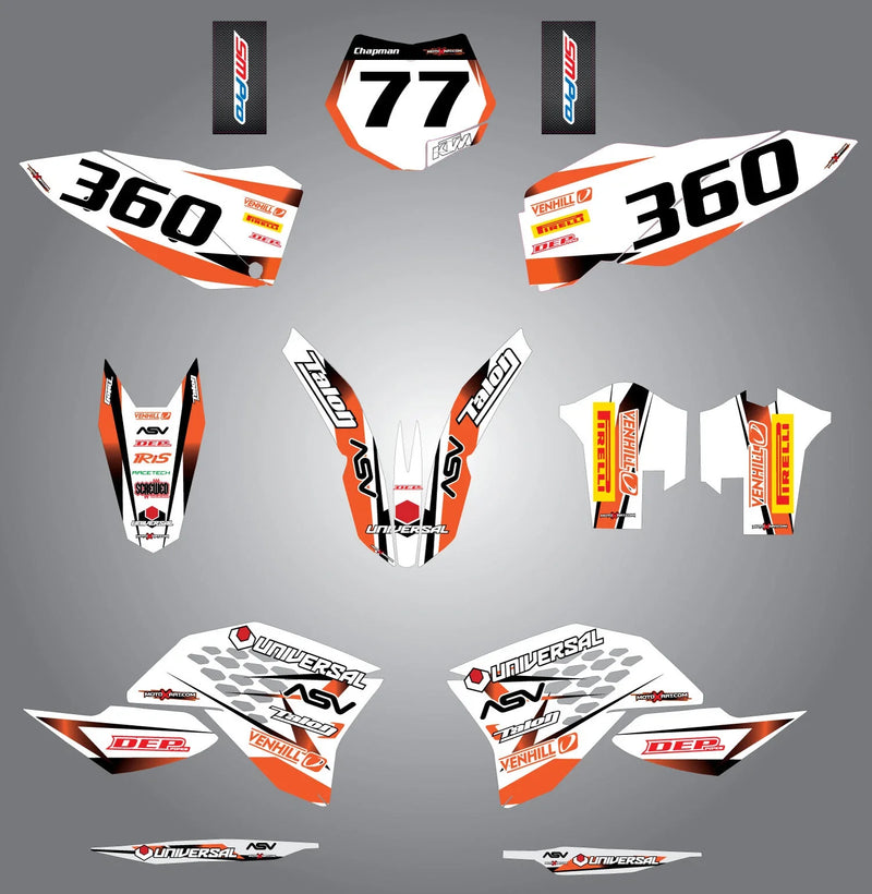 KTM 150 Custom Graphic Kit (2008-2010)
