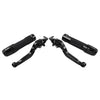 BMW R1200GS R1250GS Black Extendable Brake Clutch Lever Grip Set (2013-2023)