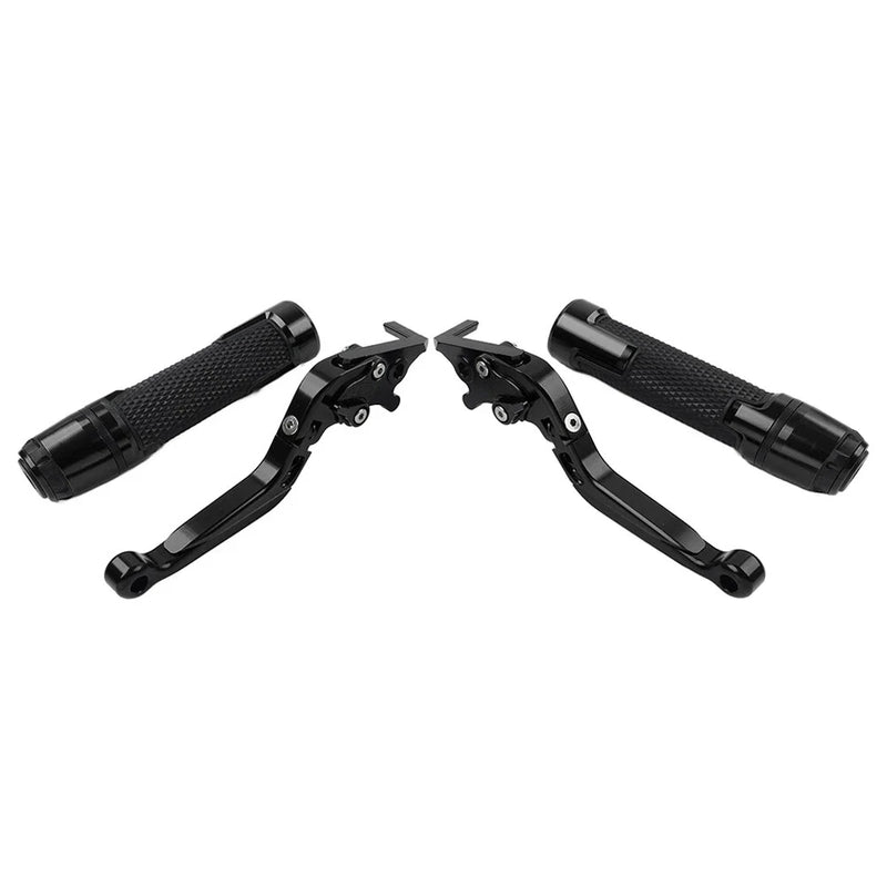 BMW R1200GS R1250GS Black Extendable Brake Clutch Lever Grip Set (2013-2023)