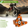Honda CRF50 Footrests - Orange Motorcycle Foot Pegs (2004-2023)