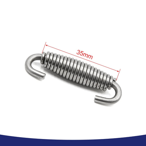 Make Model 8 x 60mm Stainless Steel Motorcycle Exhaust Pipe Springs Hooks Universal