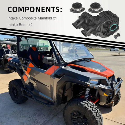 Polaris RZR / Ranger / General Intake Composite Manifold & Boot (2010–2023)