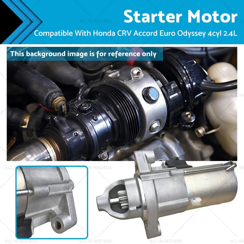 Honda CR-V Accord Euro Odyssey 2.4L 4Cyl Starter Motor (2002-2011)