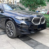 BMW X6 Carbon Look Front Bumper Side Fin Canard Splitter (2023–2025)