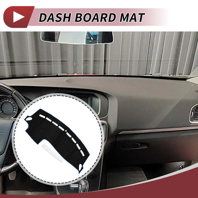 Volvo V40 2013-2017 Sun Protector Pad Black Blue Dashboard Cover Mat