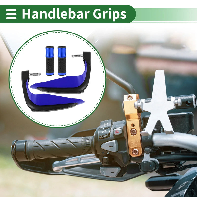 Motorcycle Hand Grips Cover Kit / Hand Grips Blue Aluminum Alloy