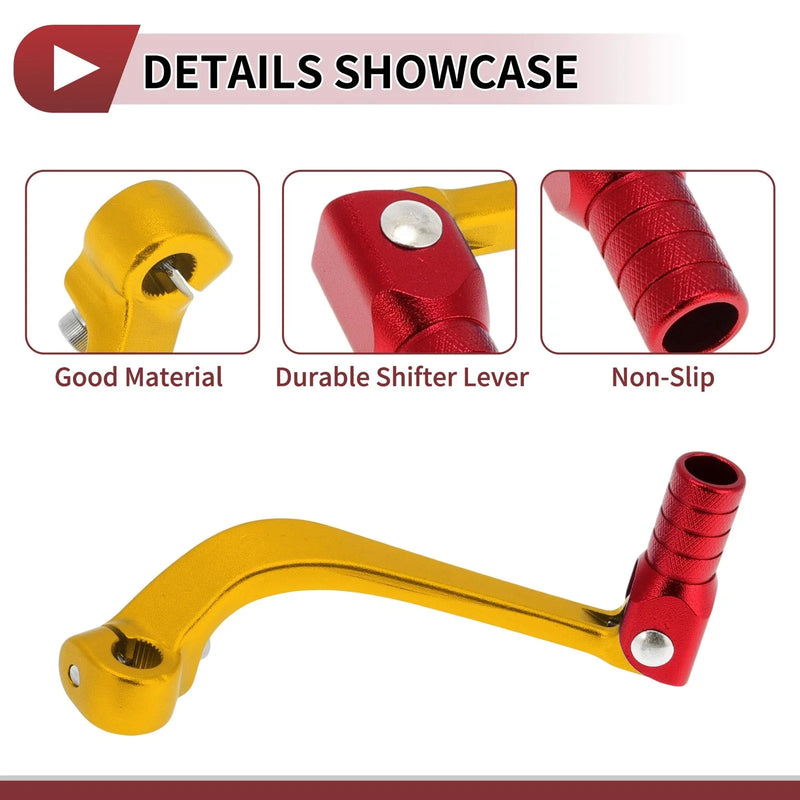 Honda CRF110F Gold Tone Red Motorcycle Gear Shifter Lever (2013-2018)