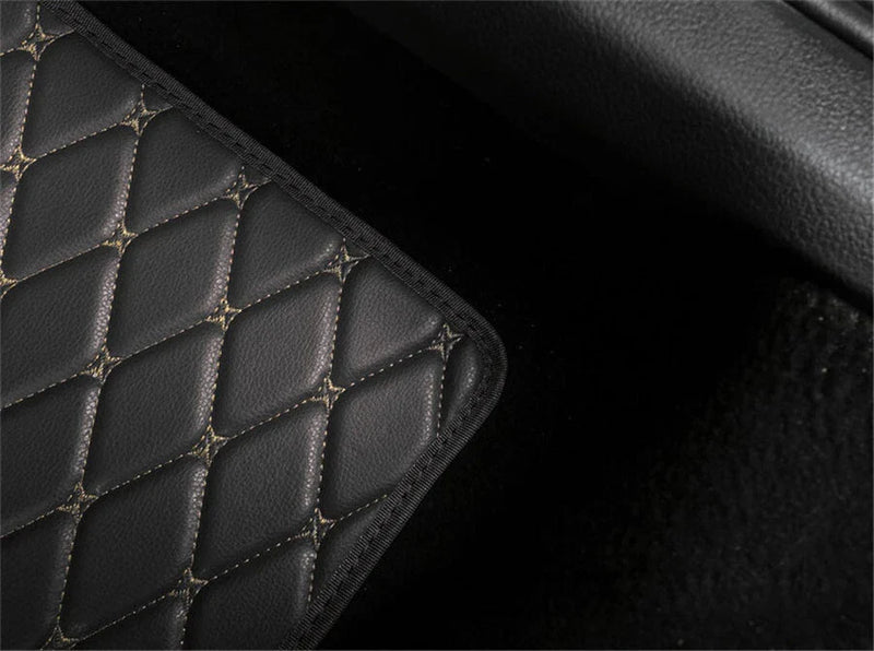 4 Pcs PU Leather Car Floor Mats