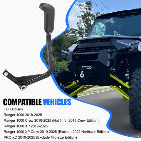 Polaris Ranger 1000 Crew XP PRO XD Matte Black Cast Shift Lever