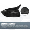 BMW X3 X4 X5 X6 Rearview Mirror Cover Cap  Black Carbon Fiber
