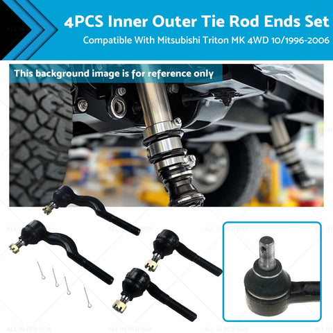 Mitsubishi Triton MK 1996-2006 4pcs Inner Outer Tie Rod Ends