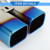 Toyota Alphard Car Square Curved Dual Exhaust Tips 2.4" Inlet (2002-2023)