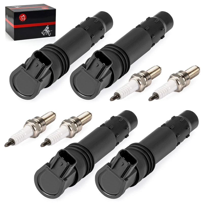 Suzuki GSX-R600 / 750 / 1000 4pcs Ignition Coils & Iridium Plugs (2004-2010)