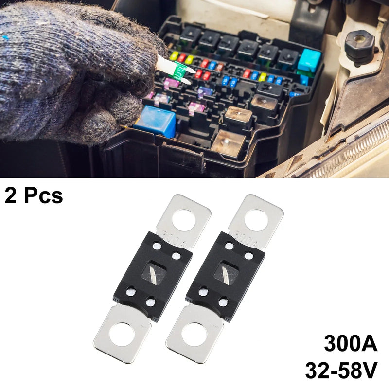 Automotive Truck Motorcycle Boat Audio CD Fuse / 2x 300A 32V / Fuse Holder