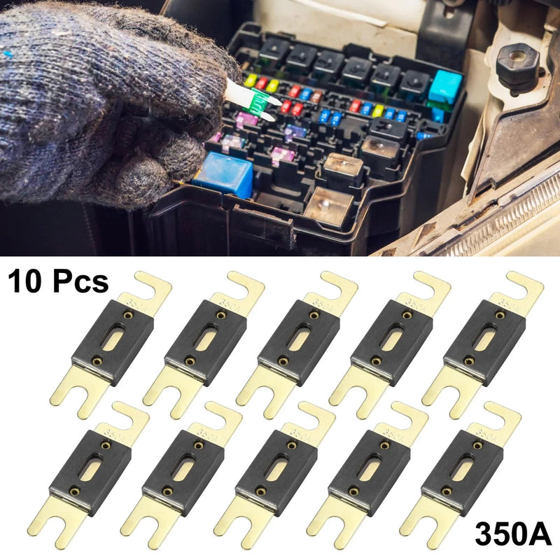 Car Truck Motorcycle Boat Audio CDs 10 x 350A ANL Fuse