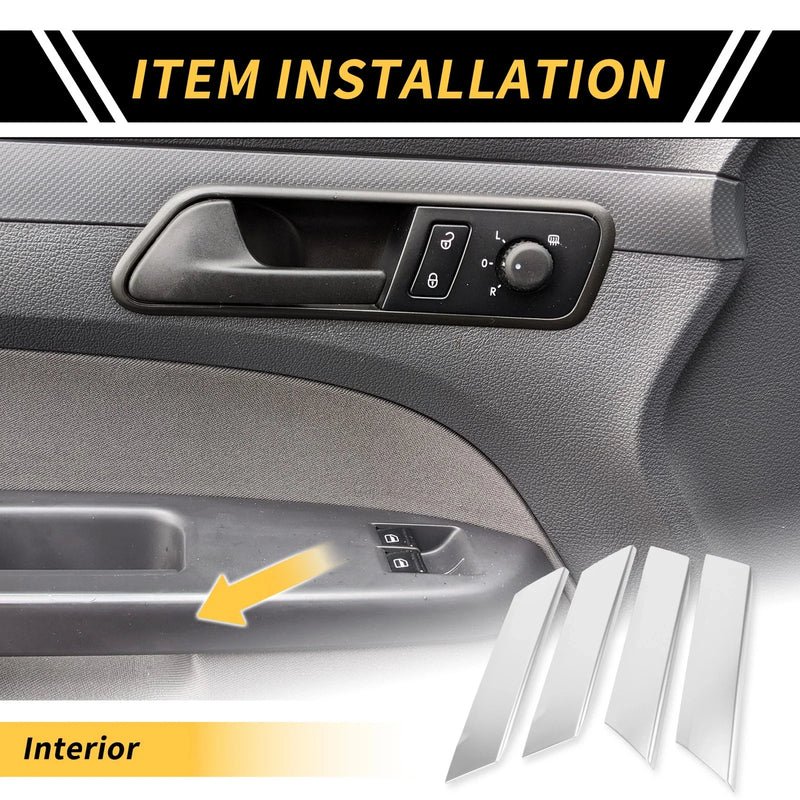Toyota Tundra 1 Set Interior Door Armrest Panel Strip Trim (2022–2024)