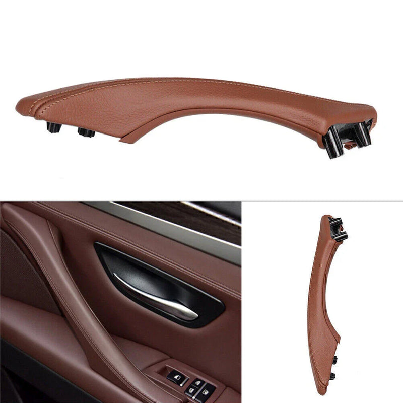 BMW 5 Series 1x Real Leather Door Trim Pull Handle Right Side (2010-2017)