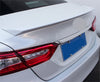 Toyota Camry Sedan Pearl White Rear C Style Spoiler Wing (2018-2024)