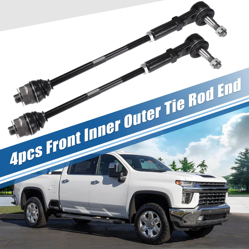 Chevrolet Avalanche Drag Link 4pcs Front Inner Outer Tie Rod End Links Kit