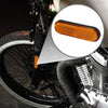 4 x Universal Reflector Oval Motorcycle Safety Reflector Orange