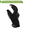 M 1 x Motorcycle Gloves Breathable Full Finger Nylon Outdoor Black