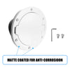 Jeep Wrangler White Aluminum Alloy Gas Fuel Tank Cap Cover (2007-2018)