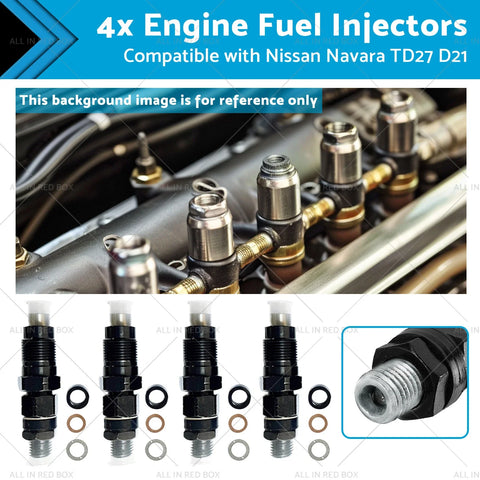 Nissan Navara TD27 D21 4 x Engine Fuel Injectors (1988-1997)