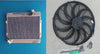Toyota Corolla KE17 Aluminum Radiator + Fan (1969-1970)