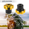Motorcycle 13.5mm Aluminum Alloy Motorcycle Slider Screws Hex Key 1 Set Gold Tone