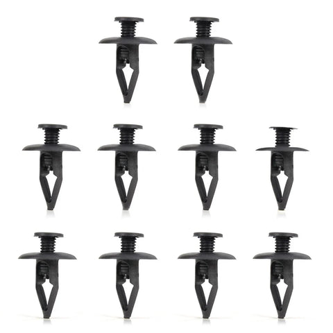 Mazda Kia Ford 30 x Black Nylon Fastener Rivets