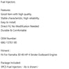 Yamaha Outboard Motor F 30HP 40HP 3 x Fuel Injectors (2000-2023)