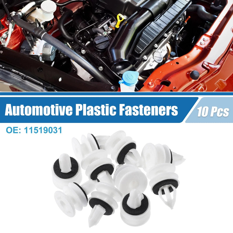 Chevrolet Plastic White Door Panel Clips / 10 Pcs /