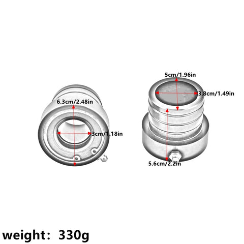 Jeep Wrangler TJ 1 Pair Black Front Axle Tube Seal (2004-2006)