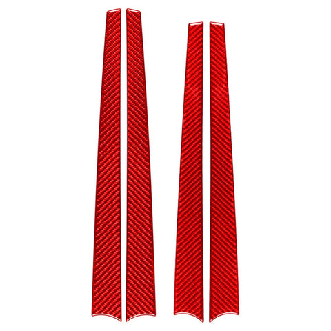 Toyota Hilux Revo Red Interior Door Panel Strips Cover Trim (2015-2023)