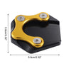 Honda GB350 Gold Black 1 Set Aluminum Alloy Motorcycle Kickstand Plate Pad