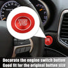 Jeep Cherokee Red Engine Start Stop Button Cover Trim Kit