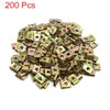Motorcycle Scooter 200pcs Bronze Tone Metal Bolts Fasteners Clips Screws